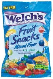 Welch's Fruit Snacks, Mixed Fruit, 5 Oz Pouch, 12/carton (Pack of 1)
