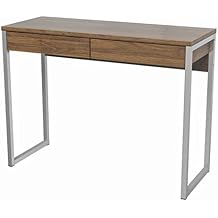 Tvilum Walker 2 Drawer Desk, Walnut