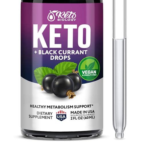Black Currant Seed Oil Extract  Keto Drops 2000 mcg - Made in USA - Natural Keto Liquid Keto Supplement - Advanced Ketones Supplement Keto Food - 2 fl oz