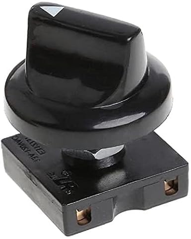 Black Pack Fan Rotary Switch 4 Position 3 Speed Selector Switch Governor with Button Fan Speed Governor Fans Isolator Switch Professional Wall Light Controls