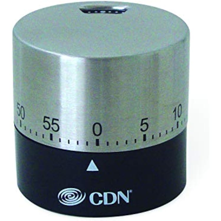 CDN Round Mechanical Timer, Black