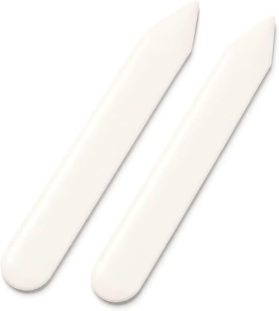 Enenes Genuine Bone Folder 2 Pack, Paper Creasing Tool for Bookbinding