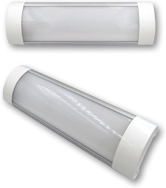 Mega LED Flat Linear Compact LED Light 12" & 24" Options | 10W/20W | 9001900lm | 4200K Neutral White | 120 Beam Angle | IP44 Marine-Grade Aluminum Fixture (10-30V DC / 12'')