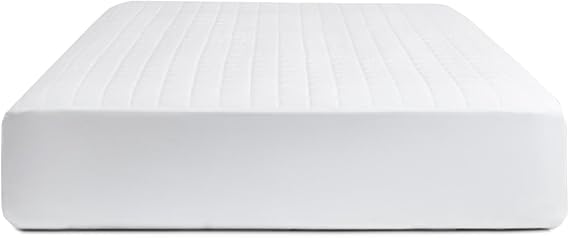 BOLL & BRANCH Mattress Protector, King Size, White Cover