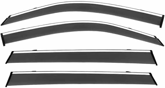 4 Pieces Car Wind Deflectors Rain Guards for Geely Azkarra MK1-NL-3 2016-2024, Window Visors Shied Sun Air Deflector Anti-Slip Protection Accessories