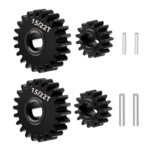 RCLIONS Steel 1522T Overdrive Gears Set for Redcat Ascent 118 Scale RC Rock Crawler Car Upgrades Parts