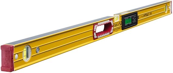 Stabila 48 Inch Type 196-2 Digital Tech Level Tool | Digital electronic spirit level with IP65 dust and water protection, 48 inch length, includes carrying case, Cat. No. 36548
