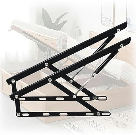 Gas Spring Bed Lift Kit, Heavy Duty Pneumatic Hydraulic Strut, Folding Bed Lifting Mechanism for Storage Bed Frame, Set of 2