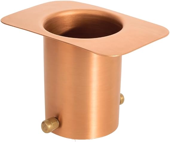 Monarch Rain Chains Gutter Adapter Standard Adapter with Brass Bolt for Chain Installation, Pure Copper Rain Chains for Gutters Mount, Rust-Resistant Drainage Mount for Roof Downspout Chain