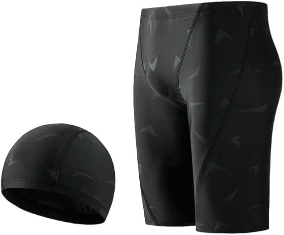 Men'S Quick-Drying Two-Piece Swim Trunks Swimsuit Beach Boxer Shorts With Hood