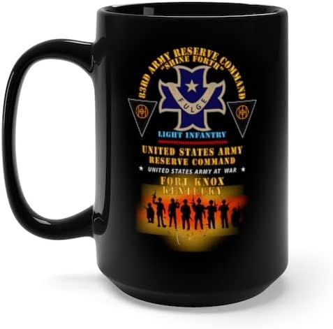 Black Coffee Mug 15oz - Army - 83rd ARCOM - Fort Knox, KY w DUI X 300