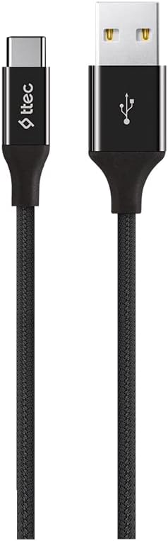 ttec AlumiCable Type-C 120cm Şarj Kablosu - Siyah (2DK18S)