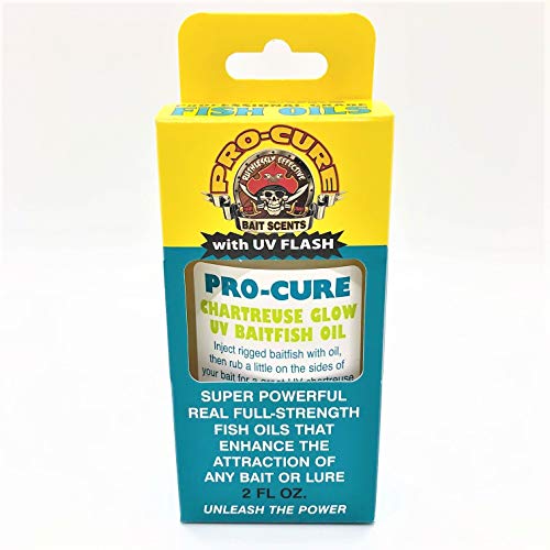 Pro-Cure Chartreuse Glow Uv Baitfish Oil, 2 Ounce