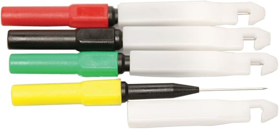 Electronic Specialties 618 Green/Yellow/Red/Black 3.25 x 0.25 x 0.25 Mini Back Probe/Wire Piercer