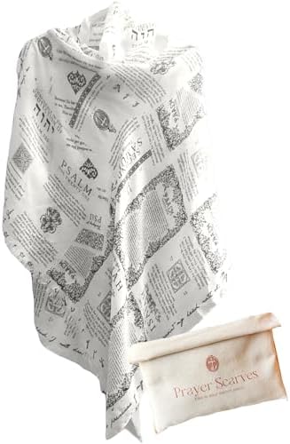 Protection Bible Verse Shawl with Psalm 91 Vintage Scripture Scarf with 7 Bible Verses, Christian Gift Women