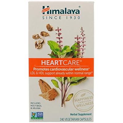 Himalaya HeartCare with Holy Basil & Arjuna for Cardiovascular Wellness and Heart Health Support 240 Count