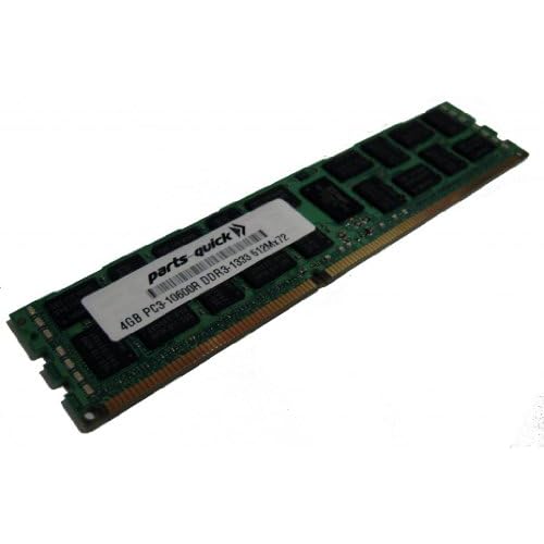 4GB Memory Upgrade for Quanta Stratos QSSC-S4R Xeon 7500 DDR3 1333MHz PC3-10600 ECC Registered Server DIMM PARTS-QUICK Brand