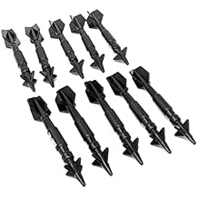 Military Navy Air Force Toy AIM-9 Air Intercept Missile Sidewinder Short Range Missiles Playset for Action Figures Diorama Sets Fighter Jets - 10 Pieces