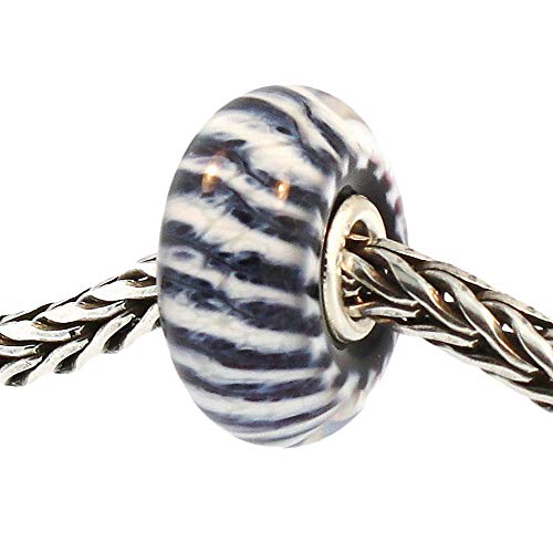 TROLLBEADS Authentic Glass 61317 Grey Wolf