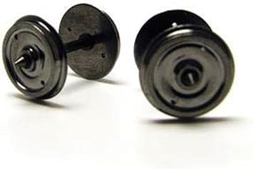 Hornby R8264 14.1mm Coach Wheels - 2 Hole - Spare Parts and Train Accessories OO Gauge Model Railway Sets, Coupling and Modelling Tools - Coach Wheels (Pack of 10), Scale 1:76