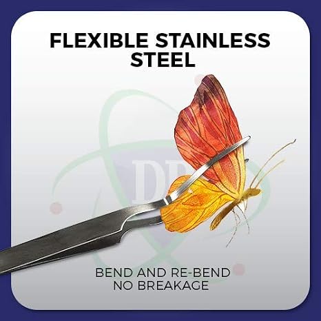Featherweight Entomology Forceps Wide-Points for a Delicate enetology Work. Flexible Stainless-Steel Bend & Re-Bend.