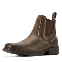 SUREWAY Mens Western Chelsea Cowboy Boots for Men Square Toe,6 Inch Slip-On Work/Casual/Dress Boots Shoes for Men