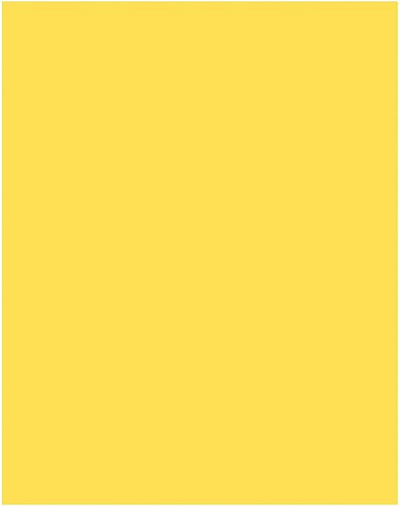 UCreate Coated Poster Board, Yellow, 22" x 28", 1 Sheet