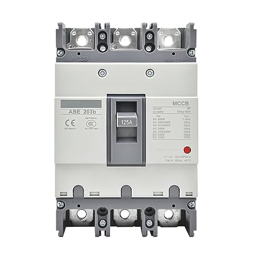XIBANY ABE203b 3P Moulded Case Circuit Breaker ABE203b 125A 150A 175A 200A 225A MCCB 1Pcs Color : 3, Size : 125A