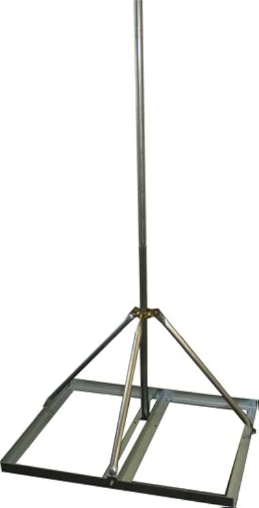 Ambient Weather EZ-NPP Tripod and Mast Assembly with Platform | Ideal for most weather stations