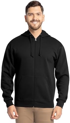 Fruit of the Loom Eversoft Fleece Full Zip Hoodie Sweatshirt