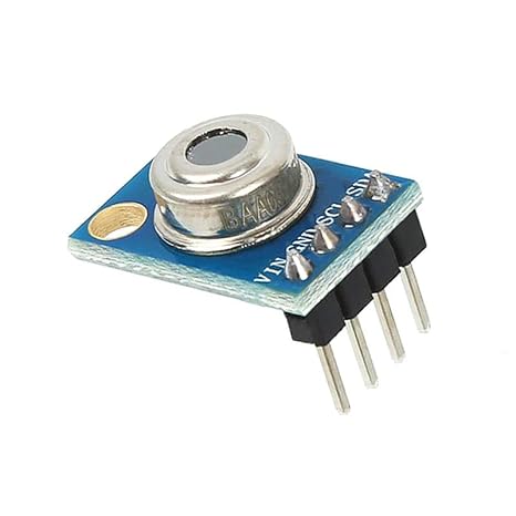 SHILLEHTEK Pre-Soldered GY-906 MLX90614 BAA Non-Touch Infrared Temperature Sensor Module for Arduino, Raspberry Pi, ESP32, and Other Microcontrollers