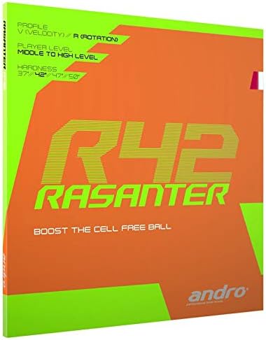 ANDRO Rasanter R42 Table Tennis Rubber Black 2.0