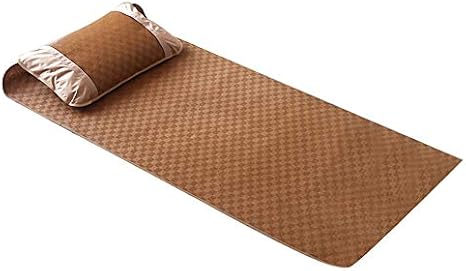 Yosoo Summer Mattress, Home Quick Cooling Textile Rattan Mat Grid Fitted Bed Sheet Set Summer Bed Cover, Size 195x80cm/76.8x31.5in, Polyester Fiber Material