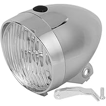 Vintage Bike Headlight, 3 LED Retro Bike Front Light Lamp Bicycle Headlight Cycling Flashlight Headlamp with Bracket
