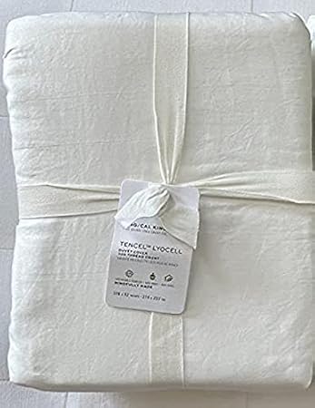 Pottery Barn Tencel Duvet Cover King/California King ~*White*~