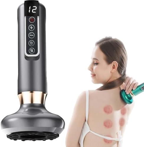 Cellulite Massager, Anti-Cellulite Massager, 12 Levels Handheld Rechargeable Anti Cellulite Tool for Belly, Waist, HIPS, Legs, Automatic Time, Firm and Smooth Skin,Black