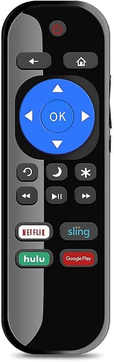 Young NS-RCRUS-17 Remote Control fit for All Insignia Roku Smart TVs NS-43DR620NA18 NS-50DR620NA18 NS-55DR620NA18 NS-65DR620NA18 NS-43DR620CA18 NS-50DR620CA18 NS-55DR620CA18 [NOT for Roku Stick]