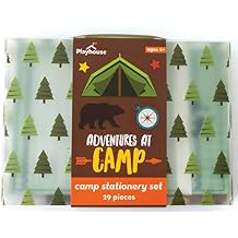 Playhouse 29-piece Adventures at Camp Complete Letters and Notes Stationery Tote for Kids