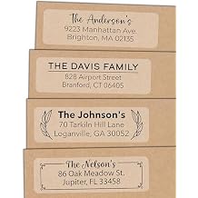 Personalized Clear Return Address Labels - Custom Matte Clear Address Stickers on Sheets (100-1000 Labels)