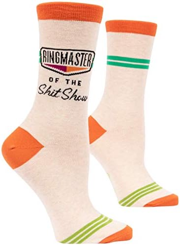 Blue Q Womens Funny Novelty Crazy Crew Socks with Sayings