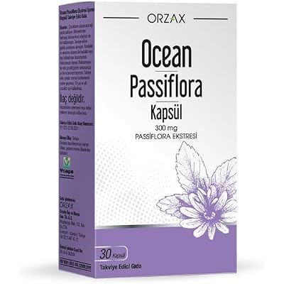 Orzax Passiflora Food Supplement 300 mg 30 Capsules