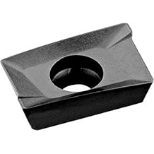 42734 Solid Carbide Indexable Milling Insert, C550 Grade, Uncoated (Bright) Finish, APKT Style, APKT 1003 PDR-HM, 0.445" Thick, 0.020" Radius (Pack of 10)