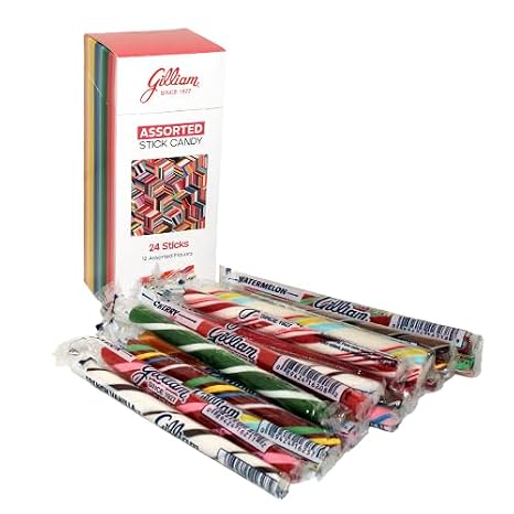 Gilliam Assorted Stick Candy 24 Stick 12 oz. Box