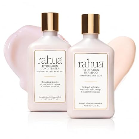 Rahua Hydration Essential Hair Care Set 9.3 fl oz, Shampoo and Conditioner Set, Leaves the Scalp Hydrated and Balanced and Hair Stronger, Healthier, Smoother and Shinier
