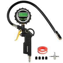 FORNAX Digital Tire Inflator with 200 PSI Pressure Gauge for Testing Tire Pressure