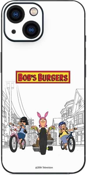 Skinit Decal Phone Skin Compatible with iPhone 13 Mini - Officially Licensed Bobs Burgers Bike Squad Design