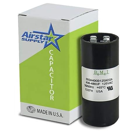 BMI USA Made Replacement Motor Start Capacitor 400-480 MFD 110 125 Volt