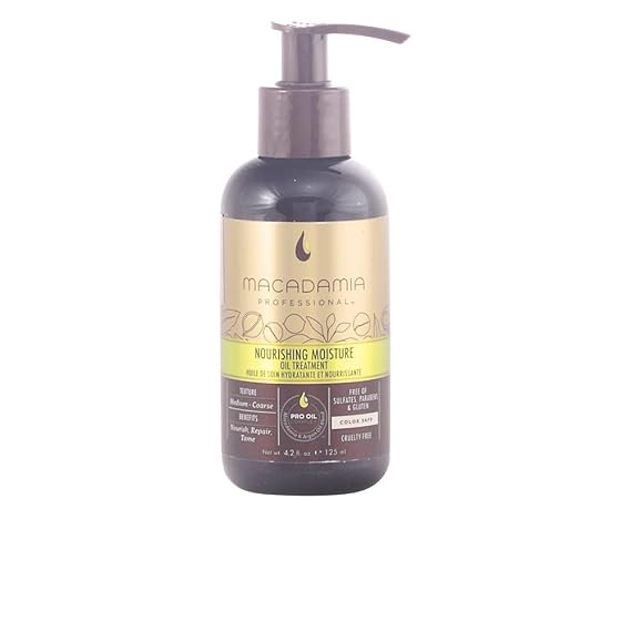 Macadamia Professional Nourishing Hair Repair Oil Treatment Hair Care Products Sulfate & Paraben Free Natural Organic Cruelty-Free Vegan, Clear, 4.2 oz