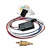 Universal Electric Radiator Cooling Fan Relay Kit Thermostat Temperature Switch