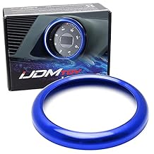 iJDMTOY Sports Blue Aluminum Center Dash Analog_Clock Decoration Ring Compatible with Porsche Cayenne Macan 911 718 Cayman/Boxster, 2009-2016 Panamera